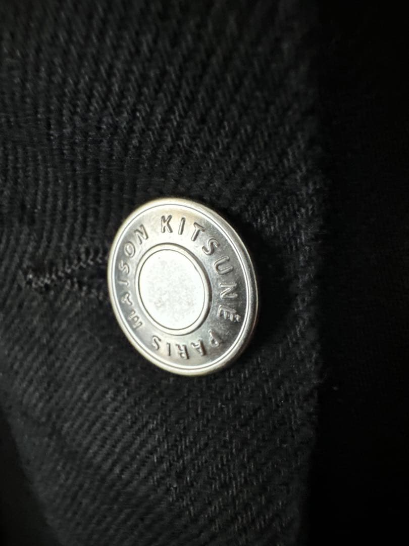 【新品】MAISON KITSUNE メゾンキツネ　ブラック デニム Gジャン