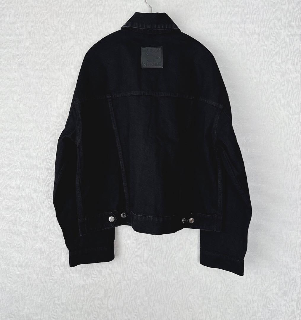 【新品】MAISON KITSUNE メゾンキツネ　ブラック デニム Gジャン