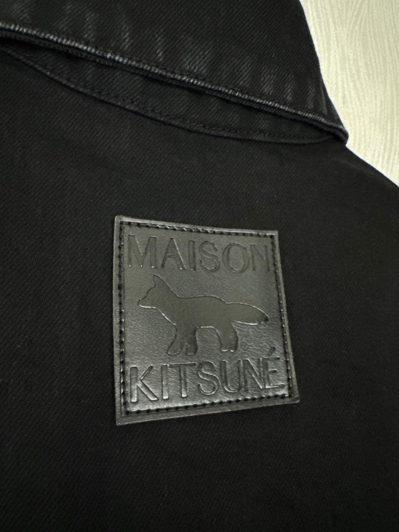 【新品】MAISON KITSUNE メゾンキツネ　ブラック デニム Gジャン