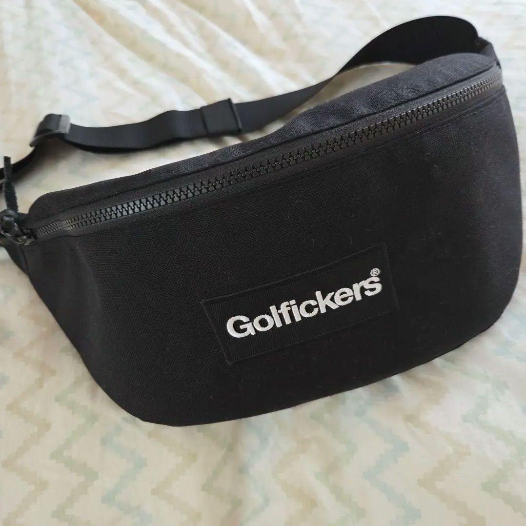 【極美品】Golfrickers 黒 ウエストバッグ