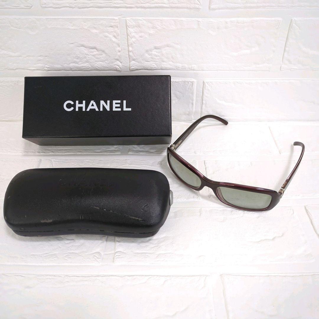 希少カラー✨️　CHANELサングラス 6024 サイドココ ボルドー