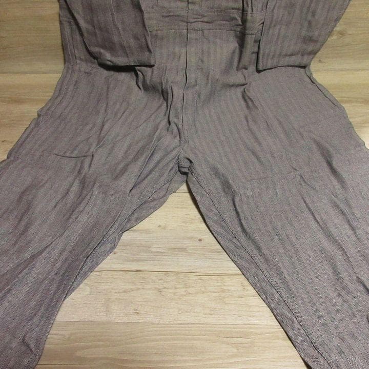 特大 4XL★ディッキーズ 48977 フィッシャーストライプ 長袖 ツナギ D