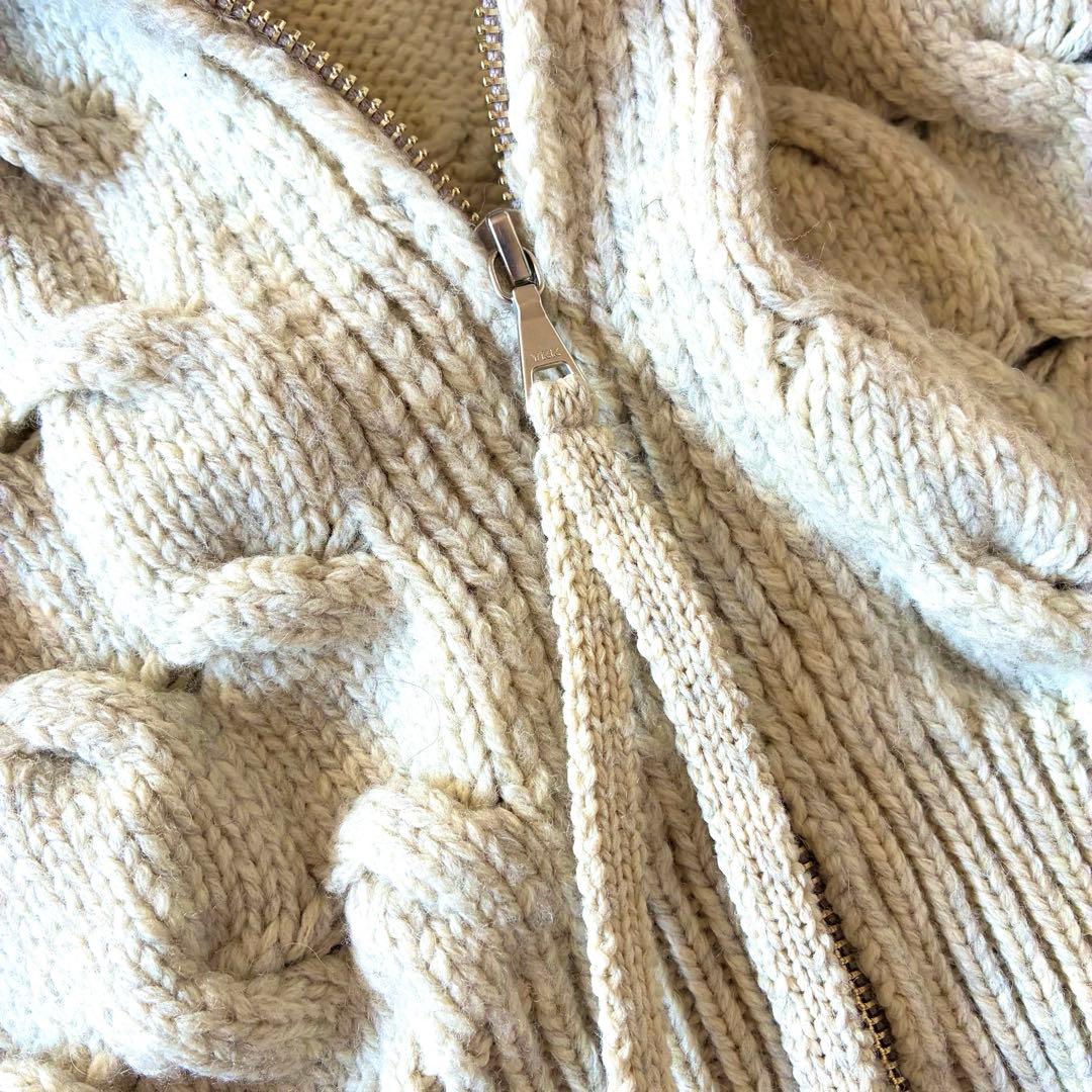 LOUNIE　ルーニィ　23AW　ケーブルベストニットプルオーバー　前後2WAY