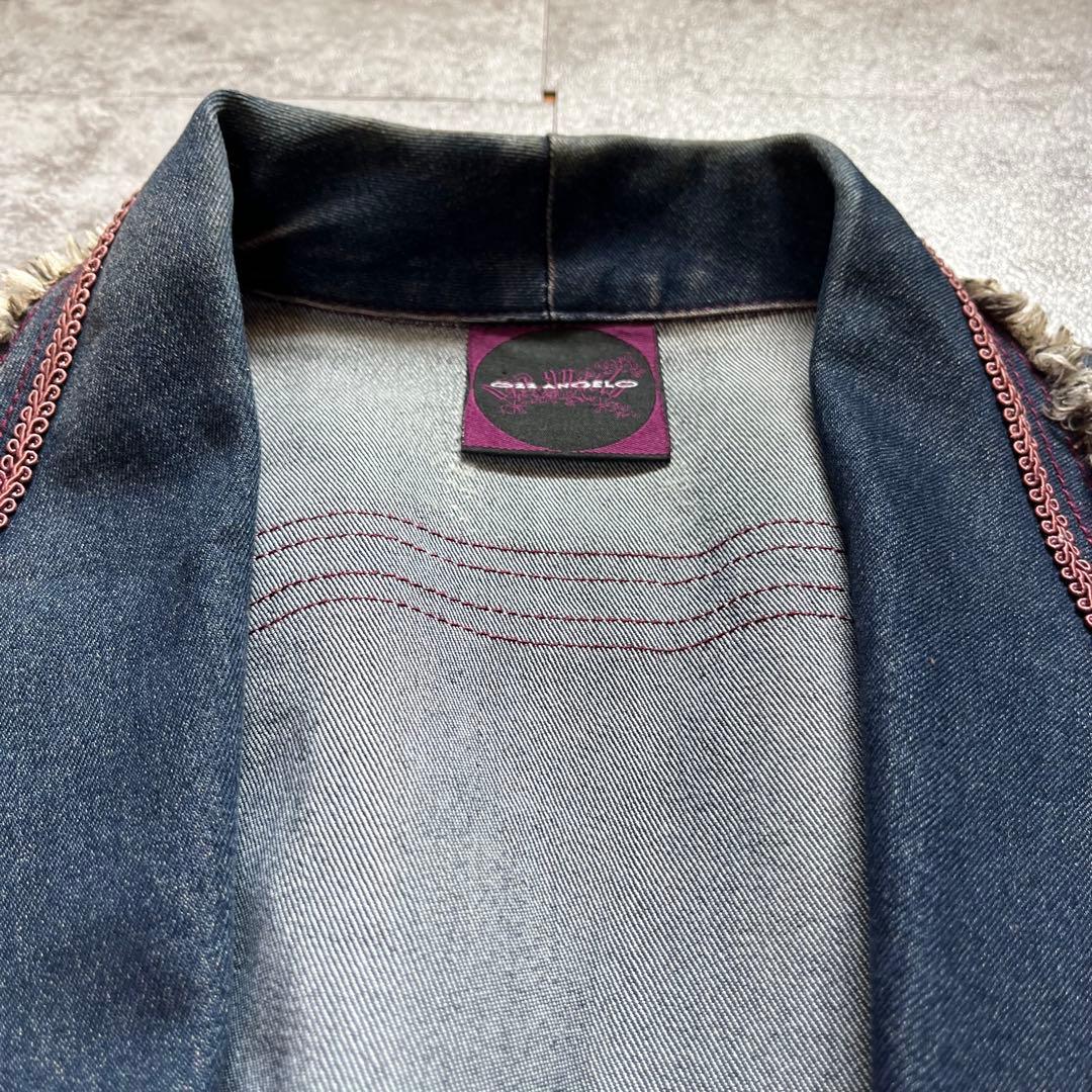 OZZ ANGELO デニムジャケット　レース　y2k フェアリーグランジ