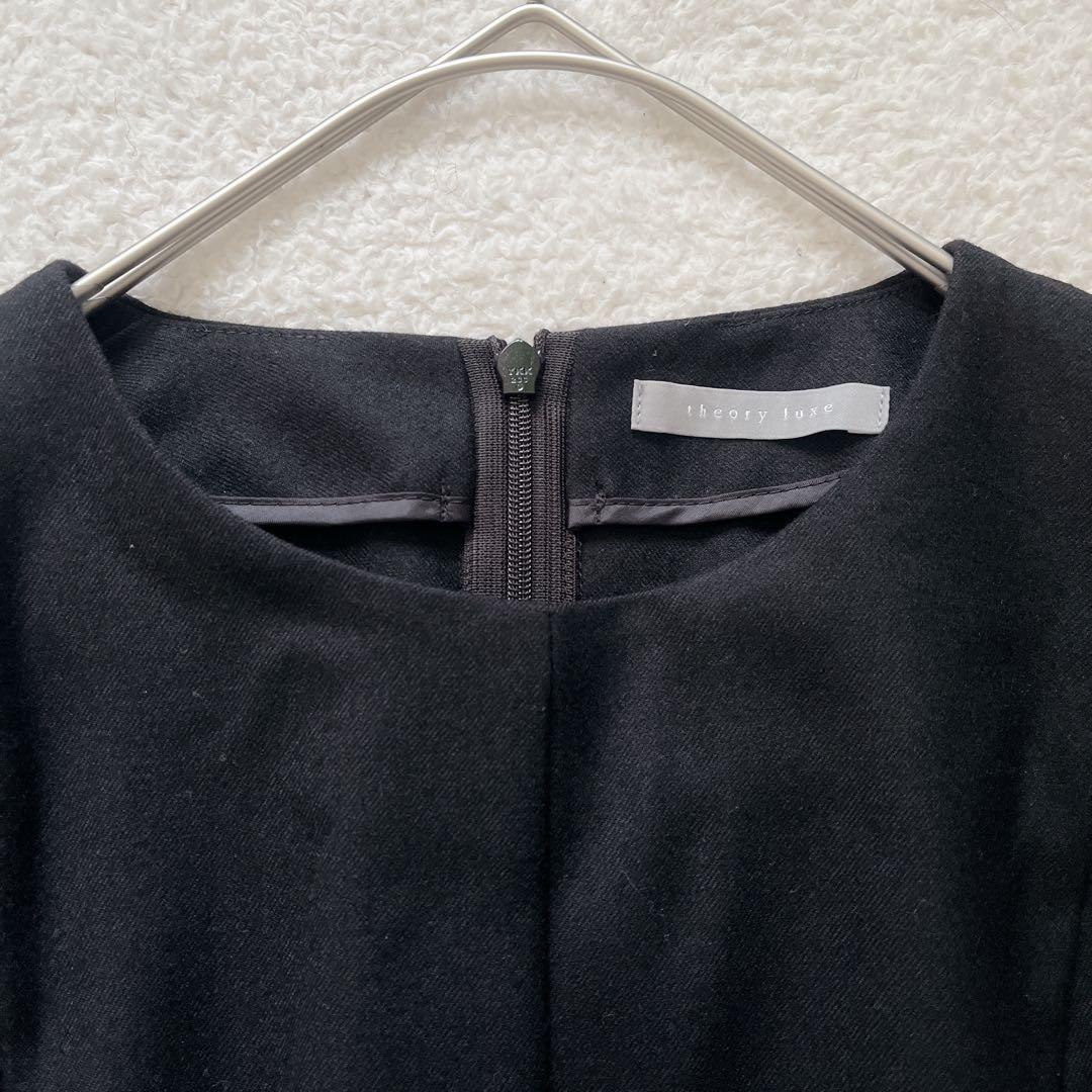 【美品】セオリーリュクス 定価4万弱 Saxony Seine ウールブラウス