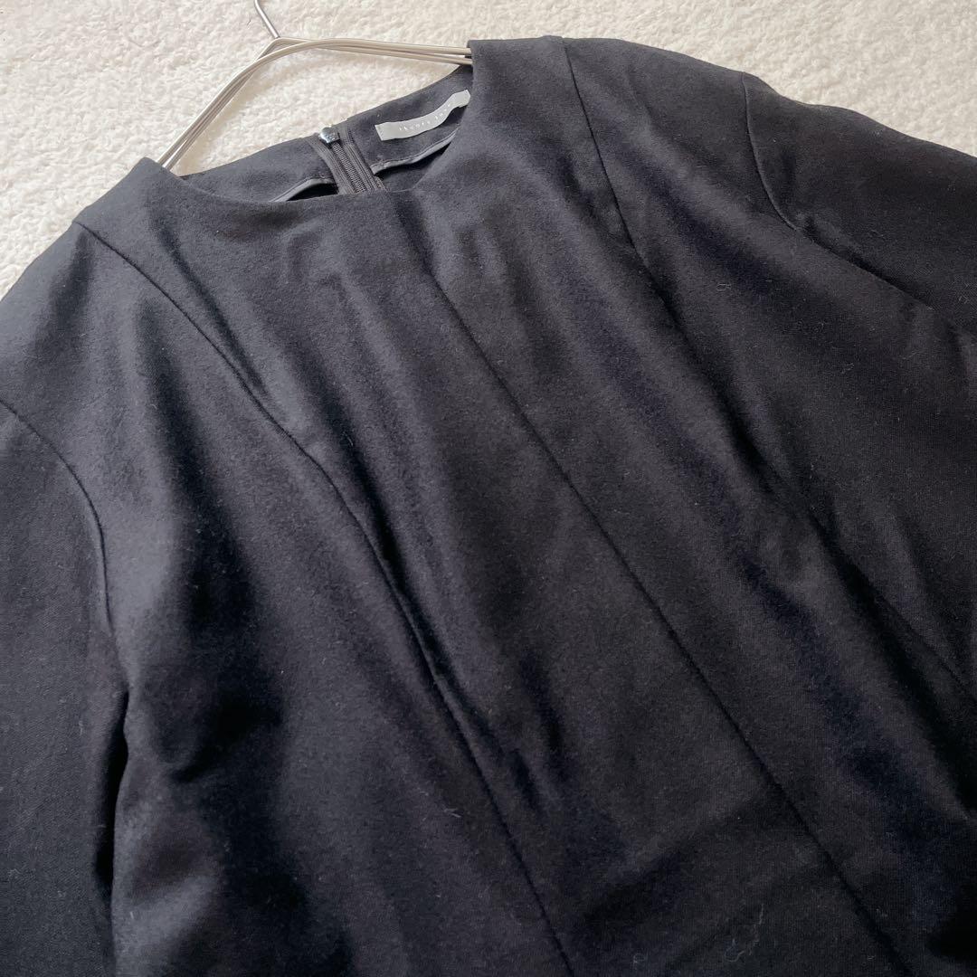 【美品】セオリーリュクス 定価4万弱 Saxony Seine ウールブラウス