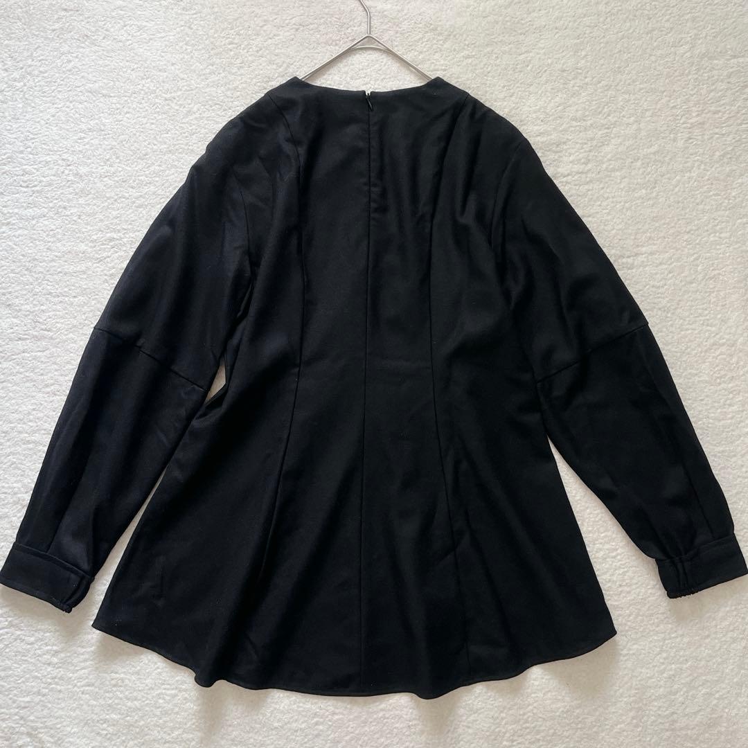 【美品】セオリーリュクス 定価4万弱 Saxony Seine ウールブラウス