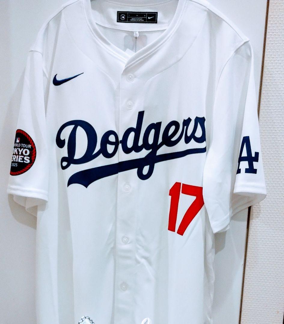 ロサンゼルス・ドジャースの東京シリーズ ユニフォーム 大谷 17 サイズL
