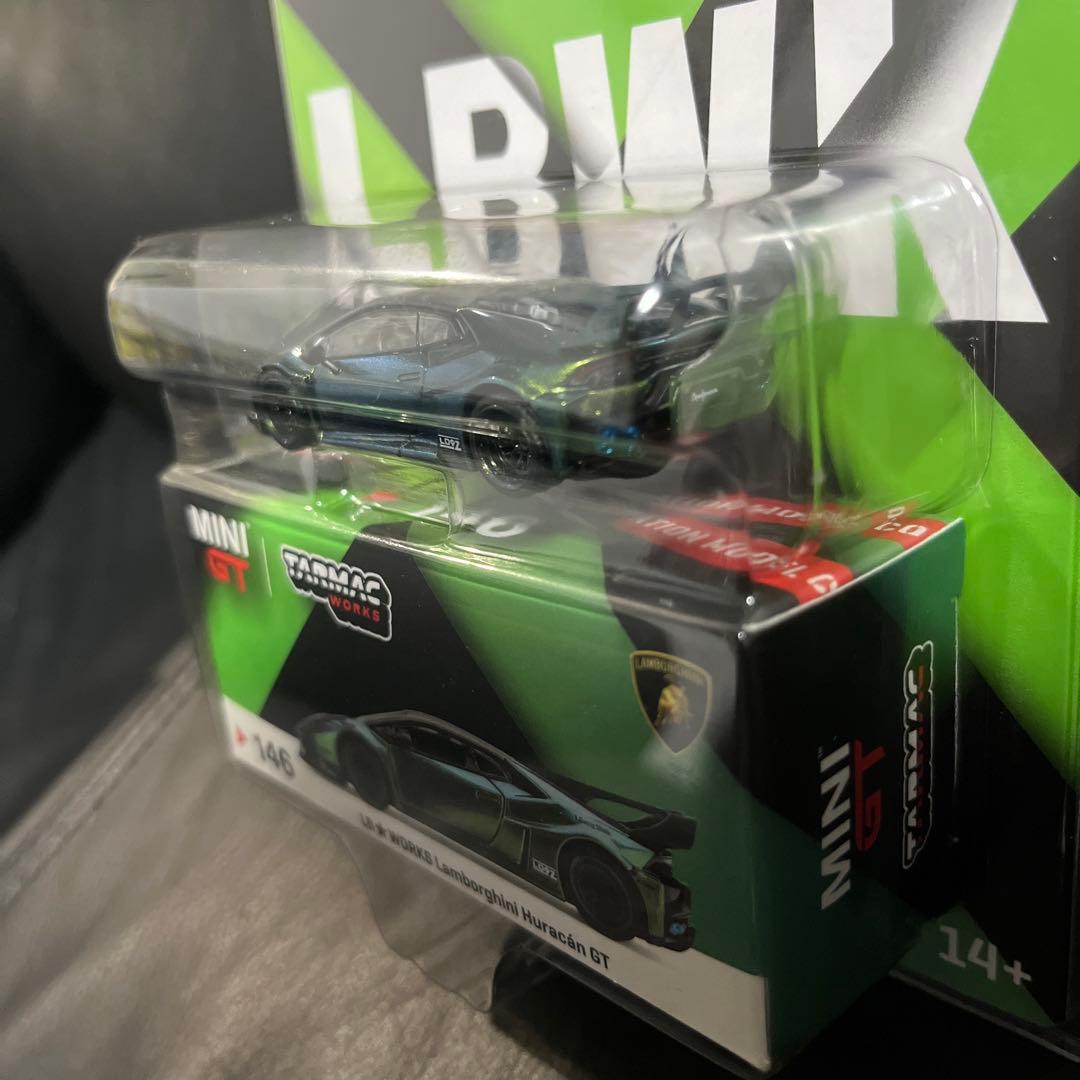 2台セット ミニGT ターマック LBWK R35　ウラカン マジック グリーン