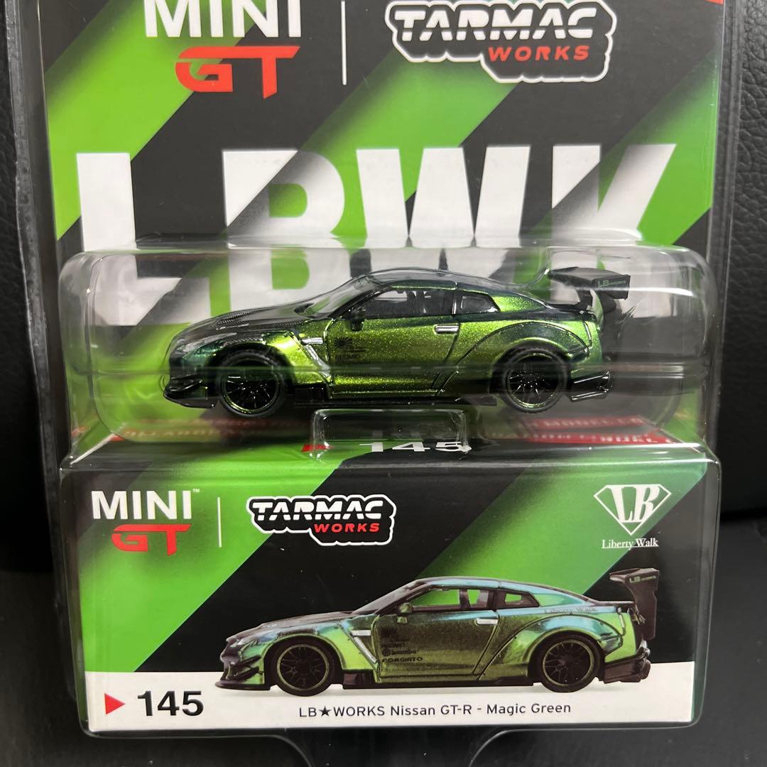 2台セット ミニGT ターマック LBWK R35　ウラカン マジック グリーン