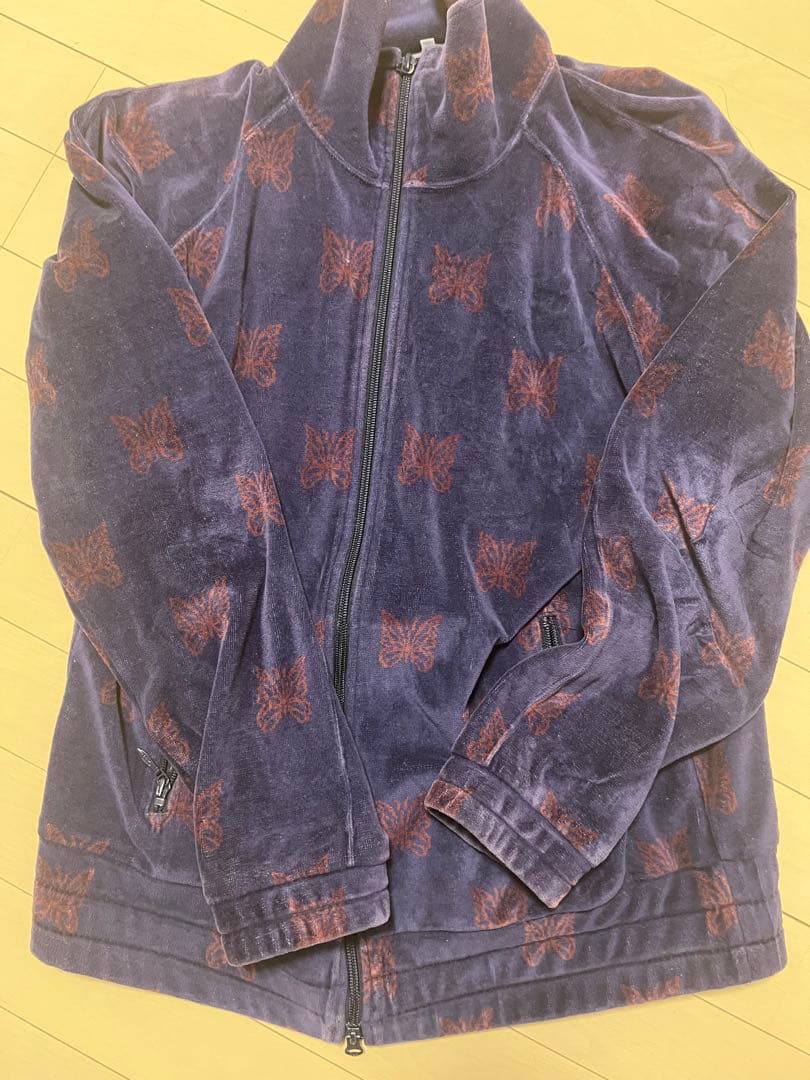 Needles 蝶柄 トラックジャケット ベロア