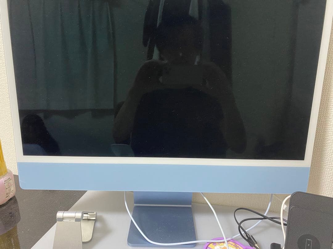 iMac Apple M1 16GB 256GB ポート4つ　ブルー