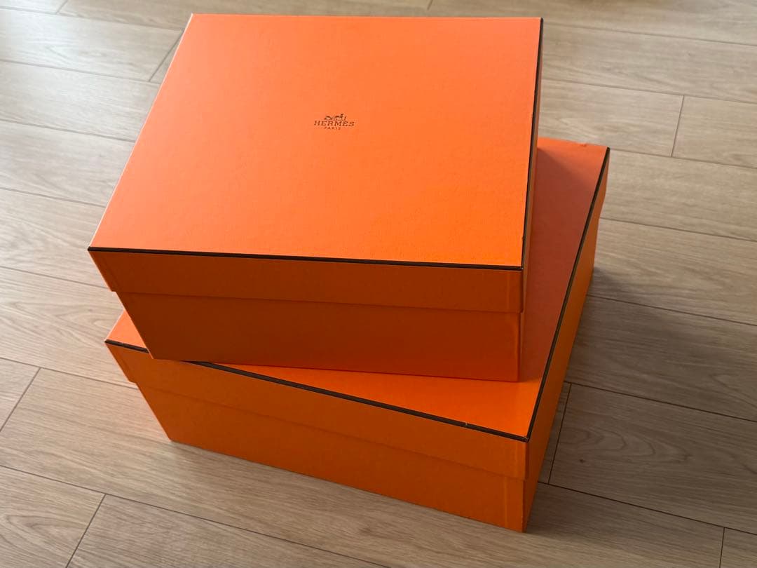 HERMES エルメス オレンジ ギフト箱 2個セット