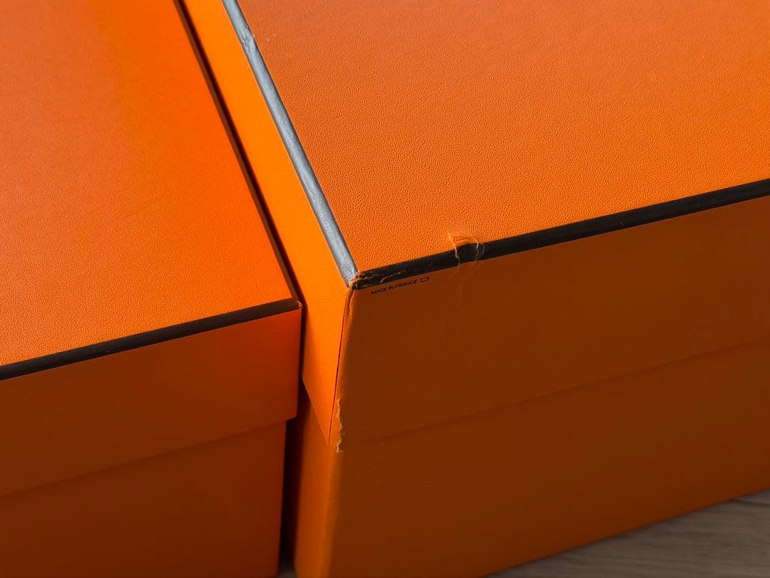 HERMES エルメス オレンジ ギフト箱 2個セット