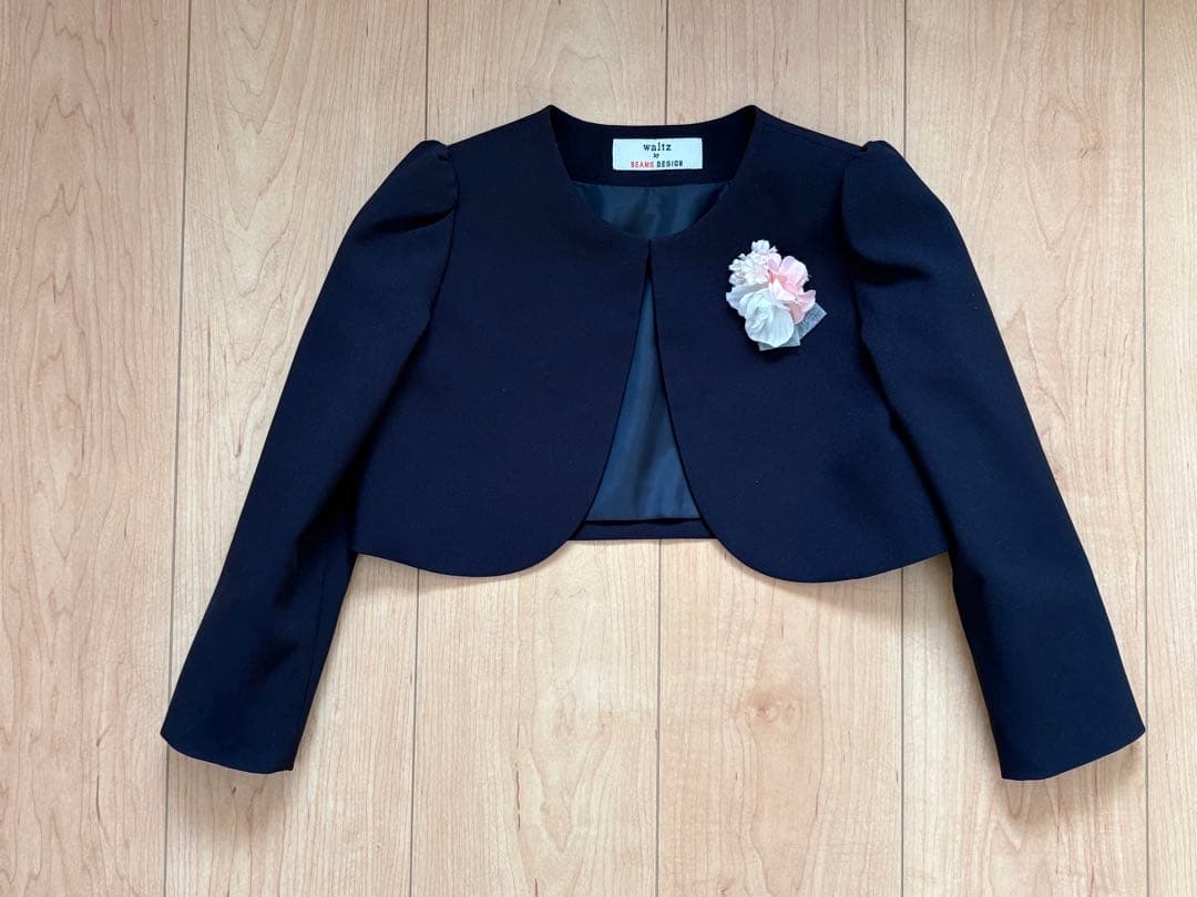 美品★ BEAMS 女の子　フォーマル　120 ネイビー・ピンク　卒園式　入学式