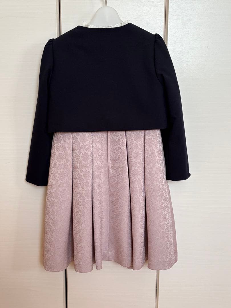 美品★ BEAMS 女の子　フォーマル　120 ネイビー・ピンク　卒園式　入学式