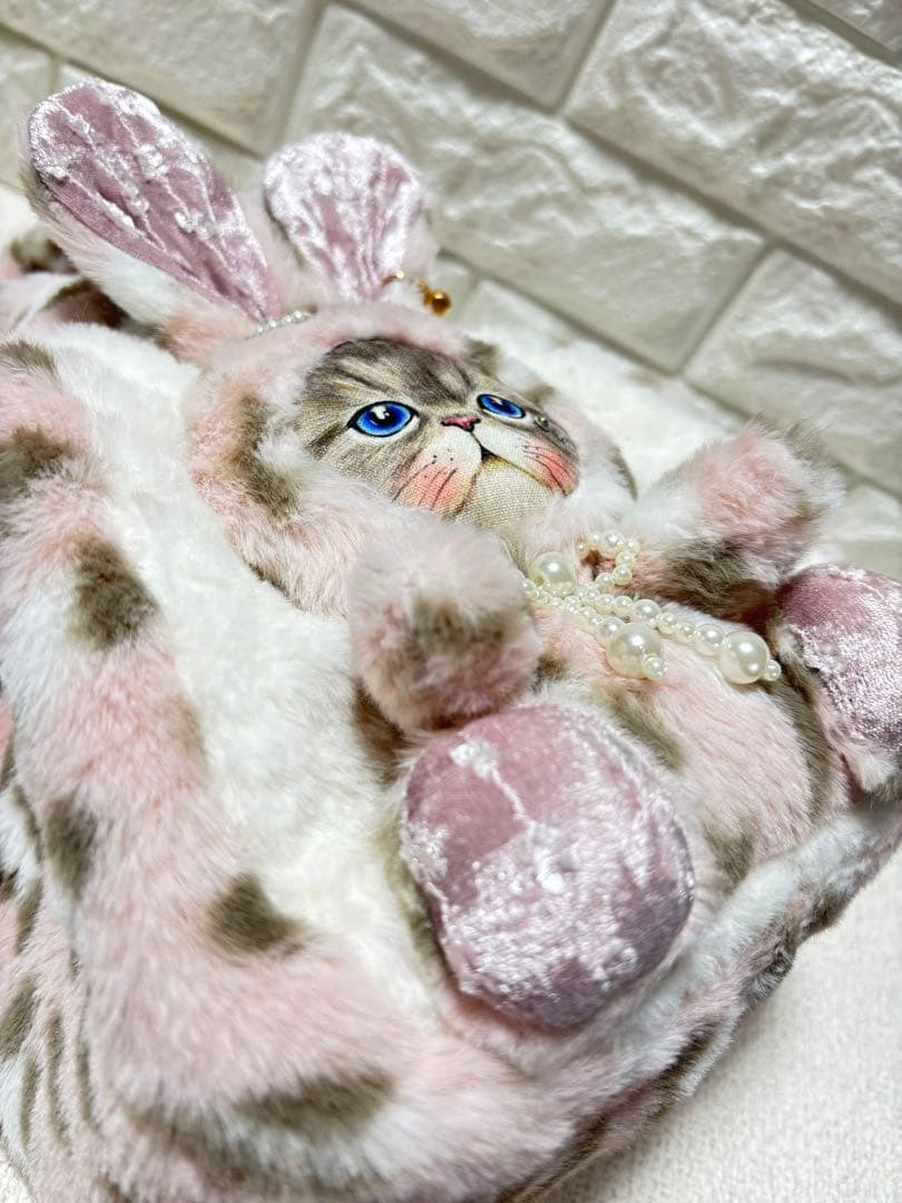 山*ば様 コヤンイサムチョン　ファーバッグ　ヒョウ柄ピンク　ルミちゃん