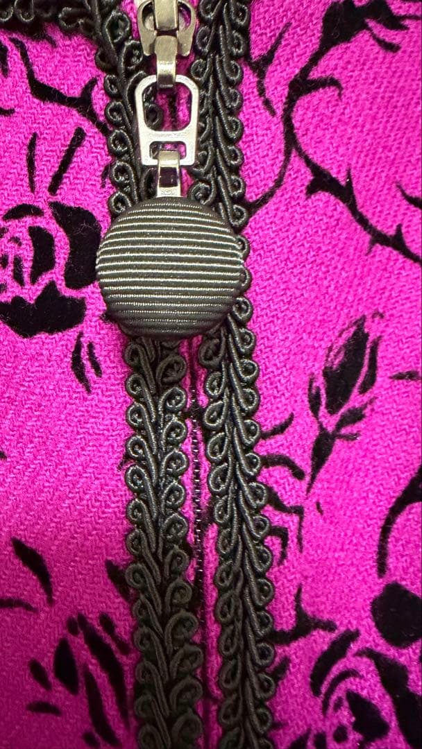 2025AW⭐️スーパービューティー⭐️フロッキープリント　半袖ワンピース　44