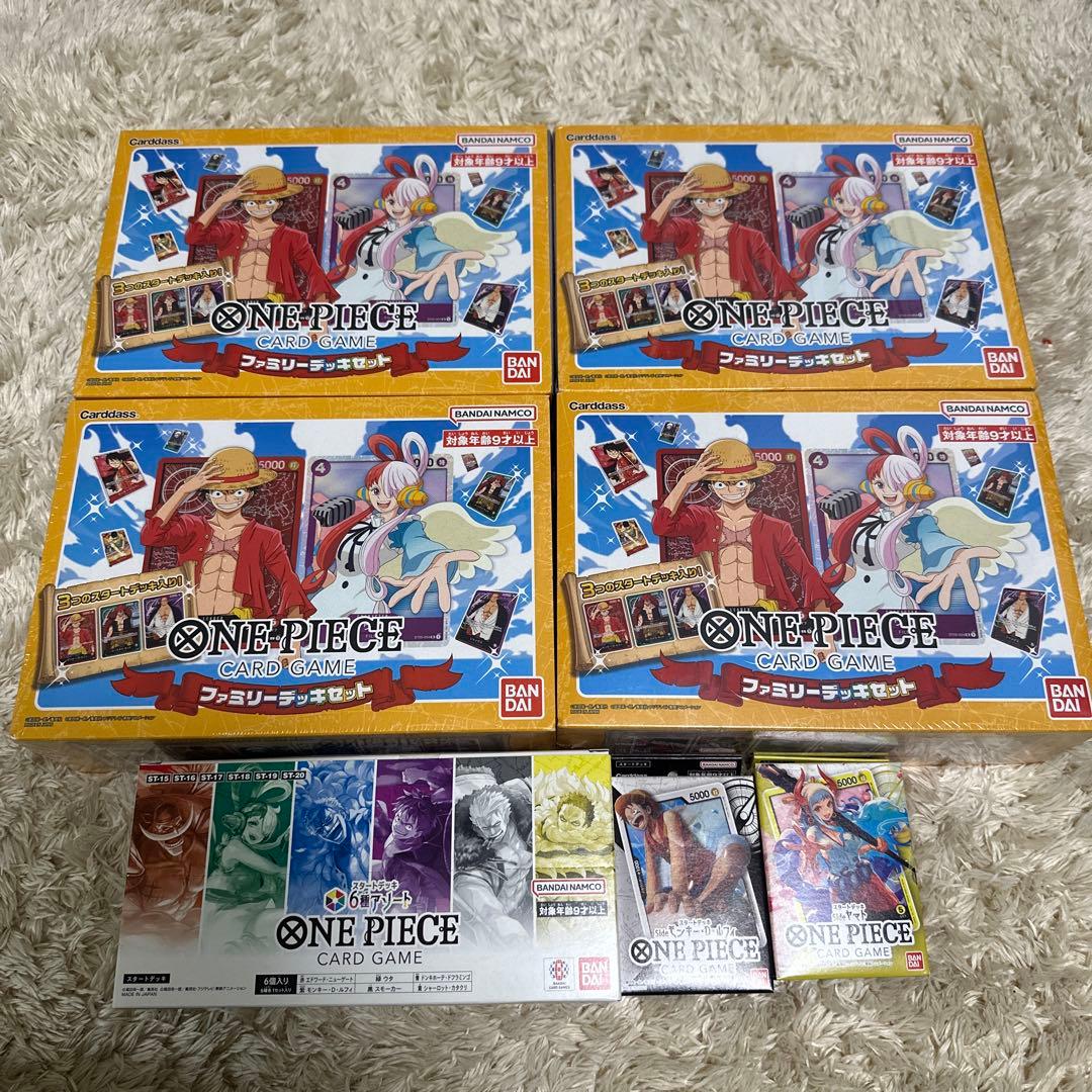ONE PIECE カードゲーム 4箱セット　ファミリーデッキセット