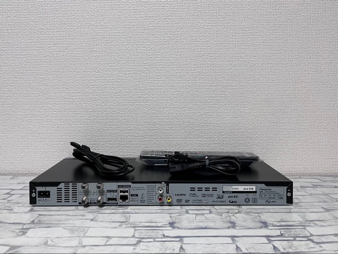 新品リモコン付　2番組録画　パナソニック　BDレコーダー　DMR-BRW510