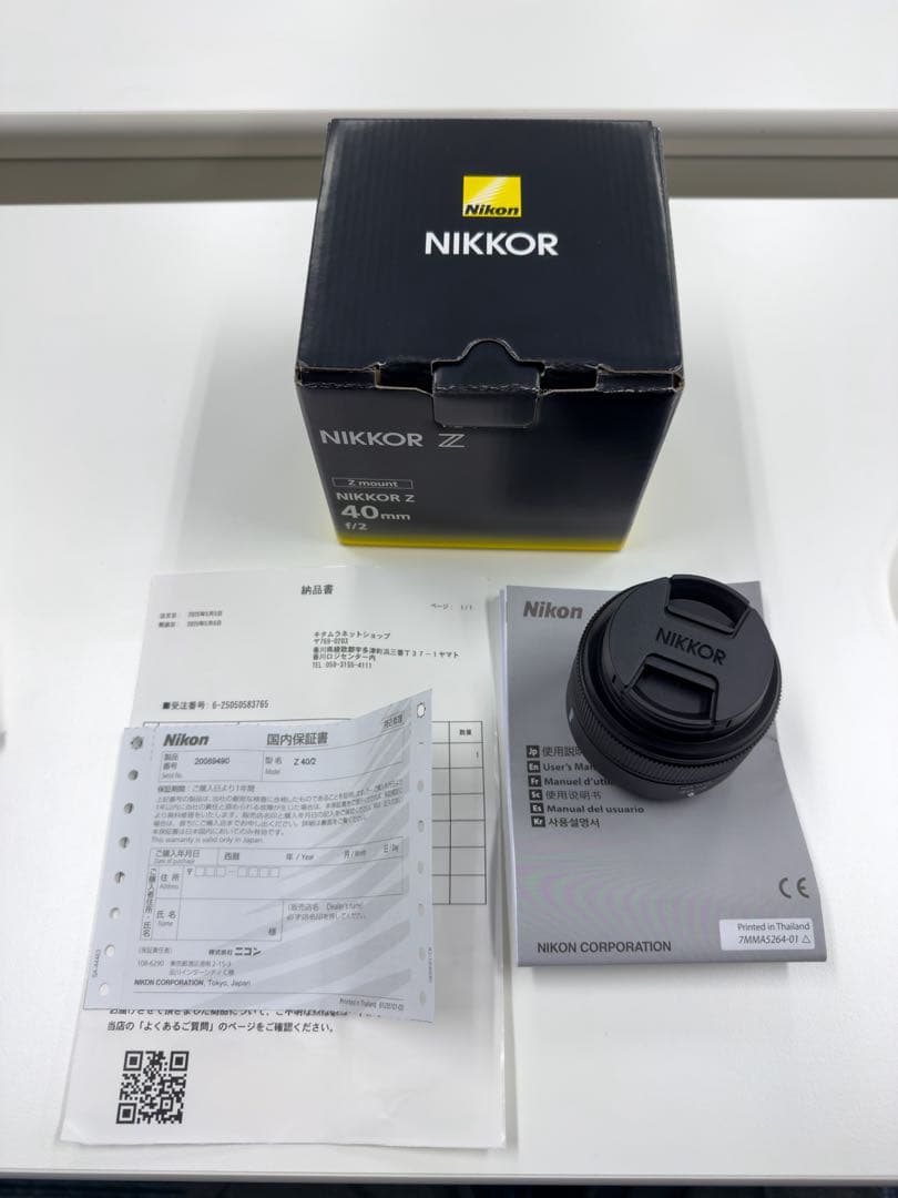レンズ(単焦点) NIKKOR Z 40mm f/2 Z-MOUNT