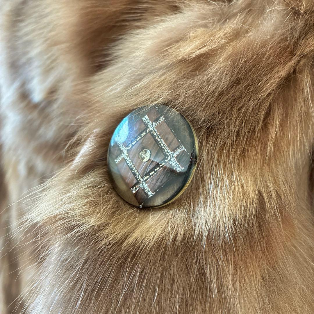 美品　極上 セーブル 毛皮 100% ファーコート　ジャケット ブラウン　M相当