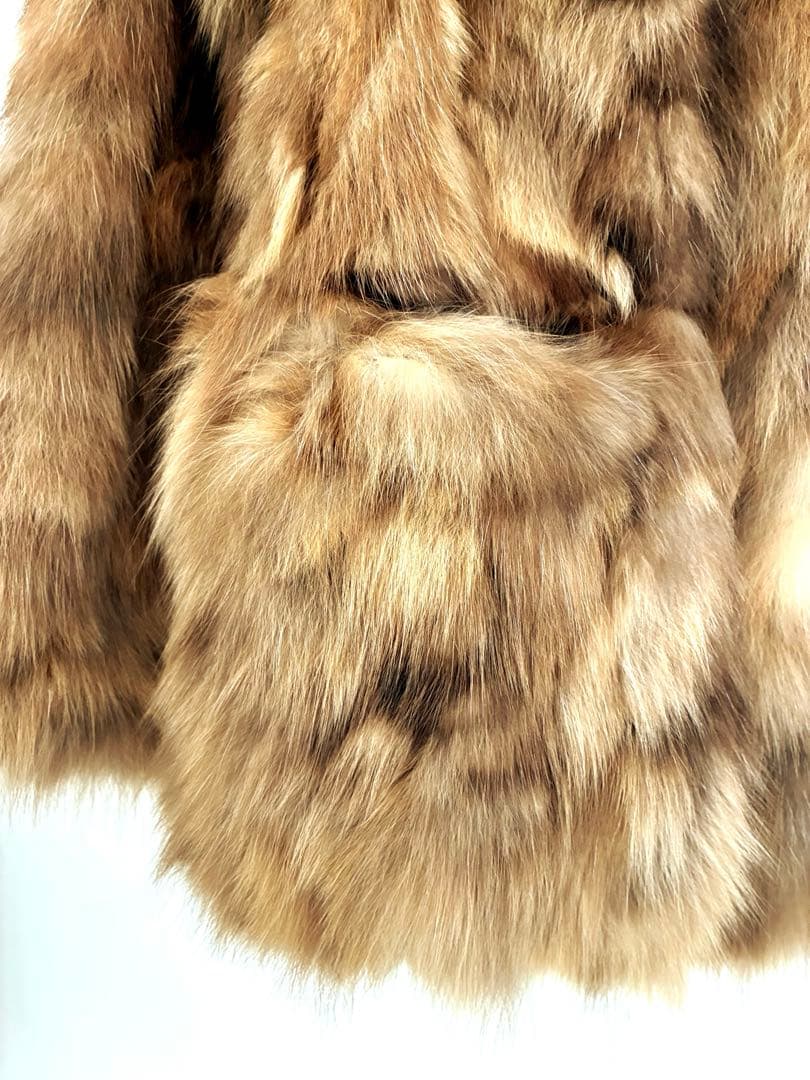 美品　極上 セーブル 毛皮 100% ファーコート　ジャケット ブラウン　M相当