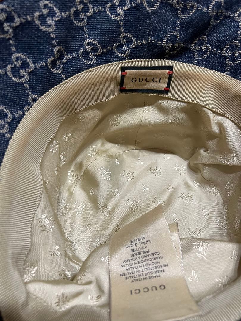 GUCCI デニム バケットハット M 58cm