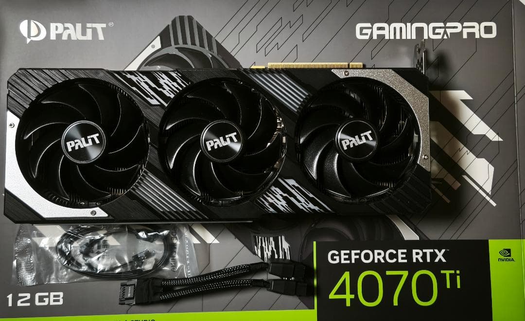 グラフィックボード・グラボ・ビデオカード NVIDIA RTX 4070ti 12GB Palit GamingPro