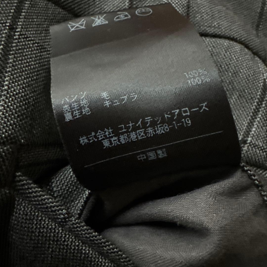 ユナイテッドアローズ ウインドウペン スーツ ウール100 パンツ ジャケット