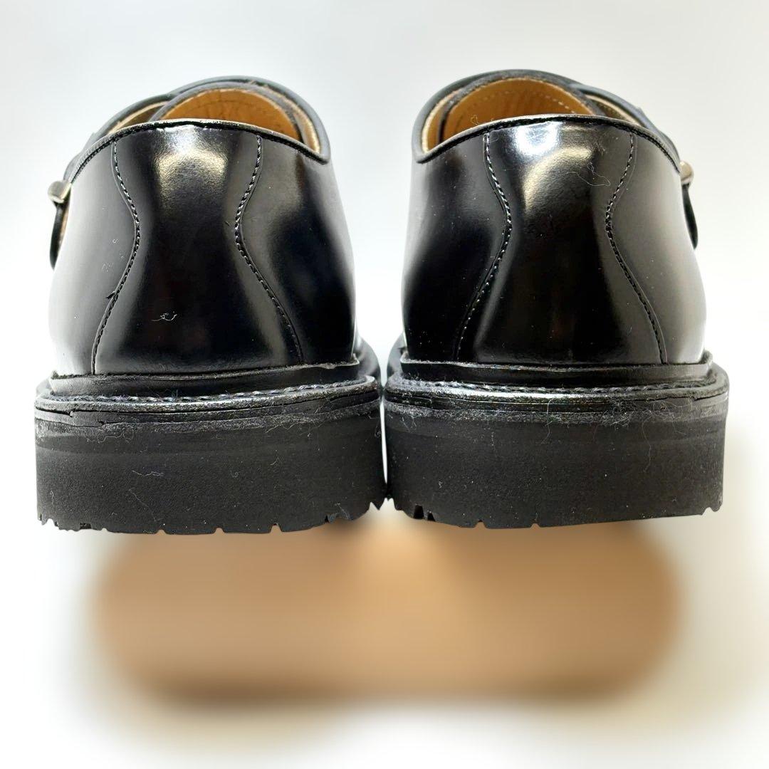 美品 REGAL リーガル シングルモンク プレーントゥ ブラック 25.5cm