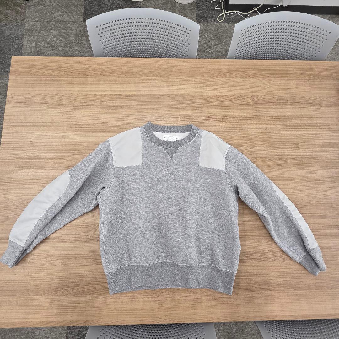 sacai サカイ スポンジ スゥエット プルオーバー　トレーナー Sサイズ