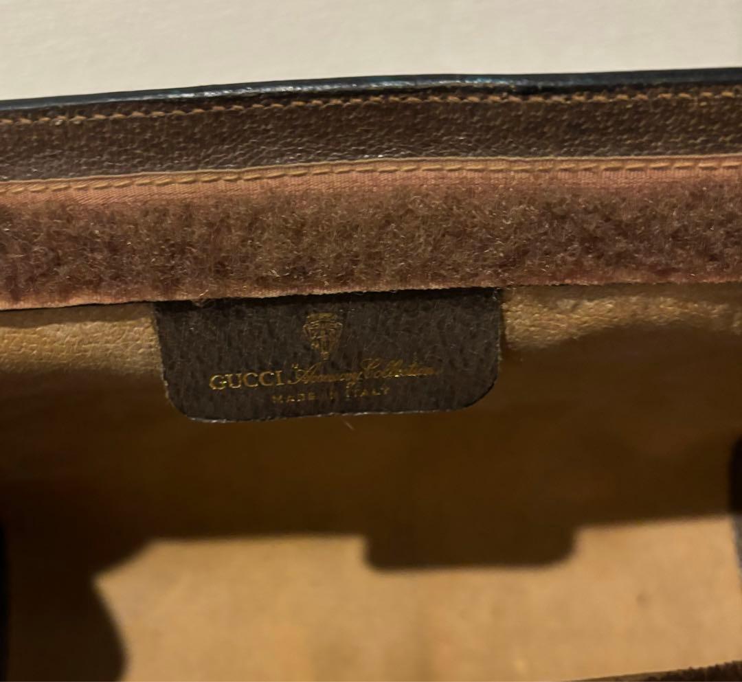 【美品】GUCCI シェリーライン　セカンドバック クラッチ　イタリア製