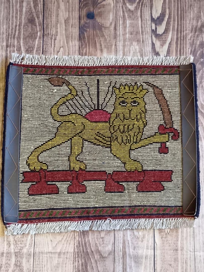 ペルシャ絨毯　ヤラメ絨毯　座布団　手織り　イラン　座布団ヤラメ(7)