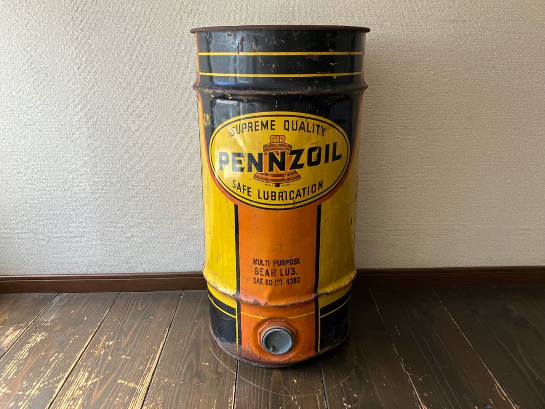 ヴィンテージ PENNZOIL ドラム缶 ペンズオイル アメリカン雑貨