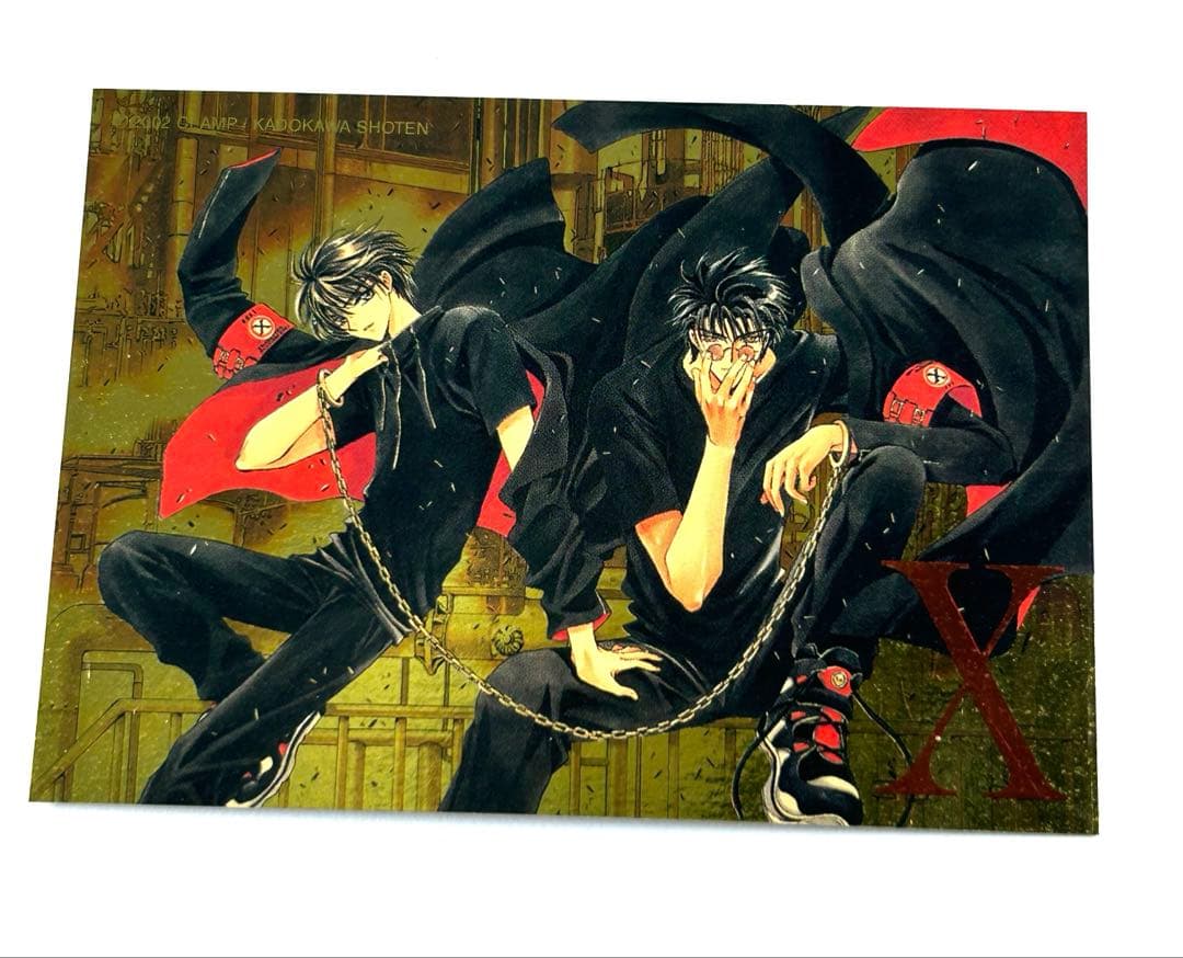 CLAMP X トレカ スペシャルゴールドカードno.1 神威＆封真 90