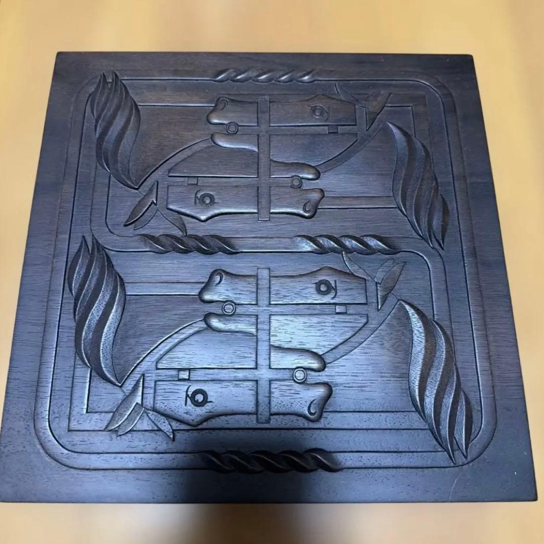 エルメス HERMES ケース ウッドボックス　ホースデザイン