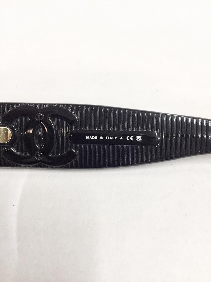 美品 CHANEL/シャネル ブラックカラー セル サングラス 5493
