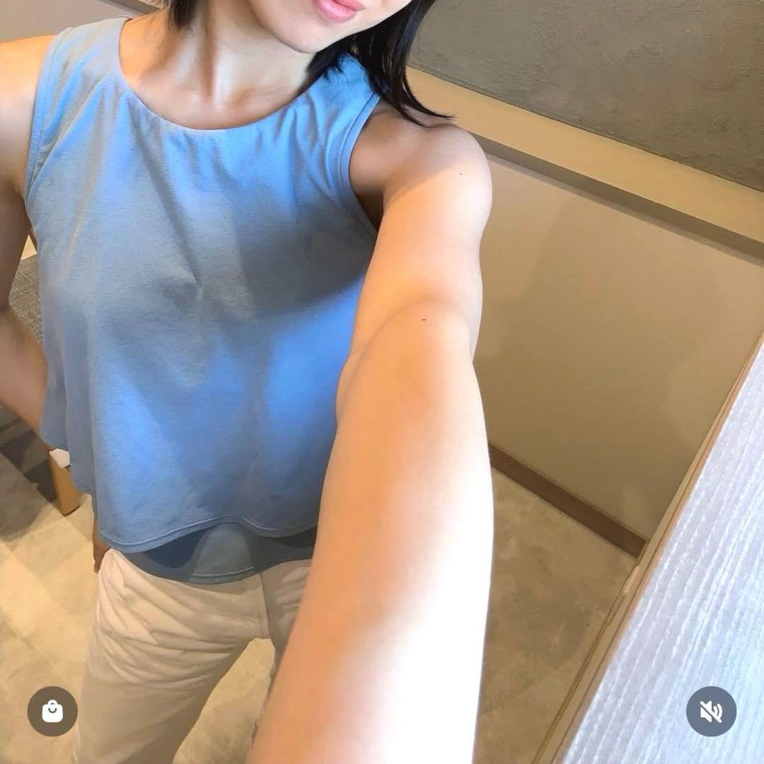 SUKALA カップ付きフレアタンクトップL