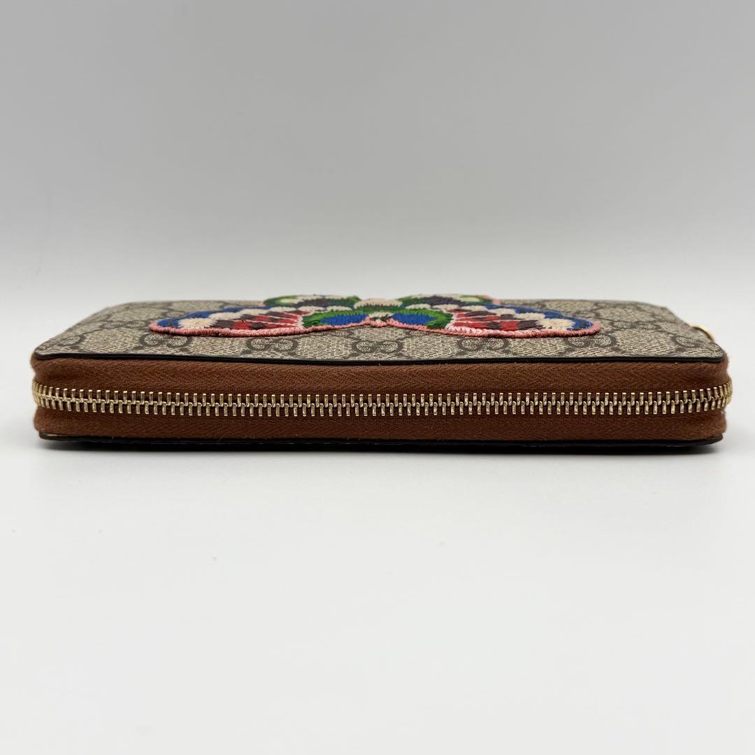 最終値下げ‼️GUCCI グッチ スプリーム バタフライ刺繍 ラウンド財布 財布