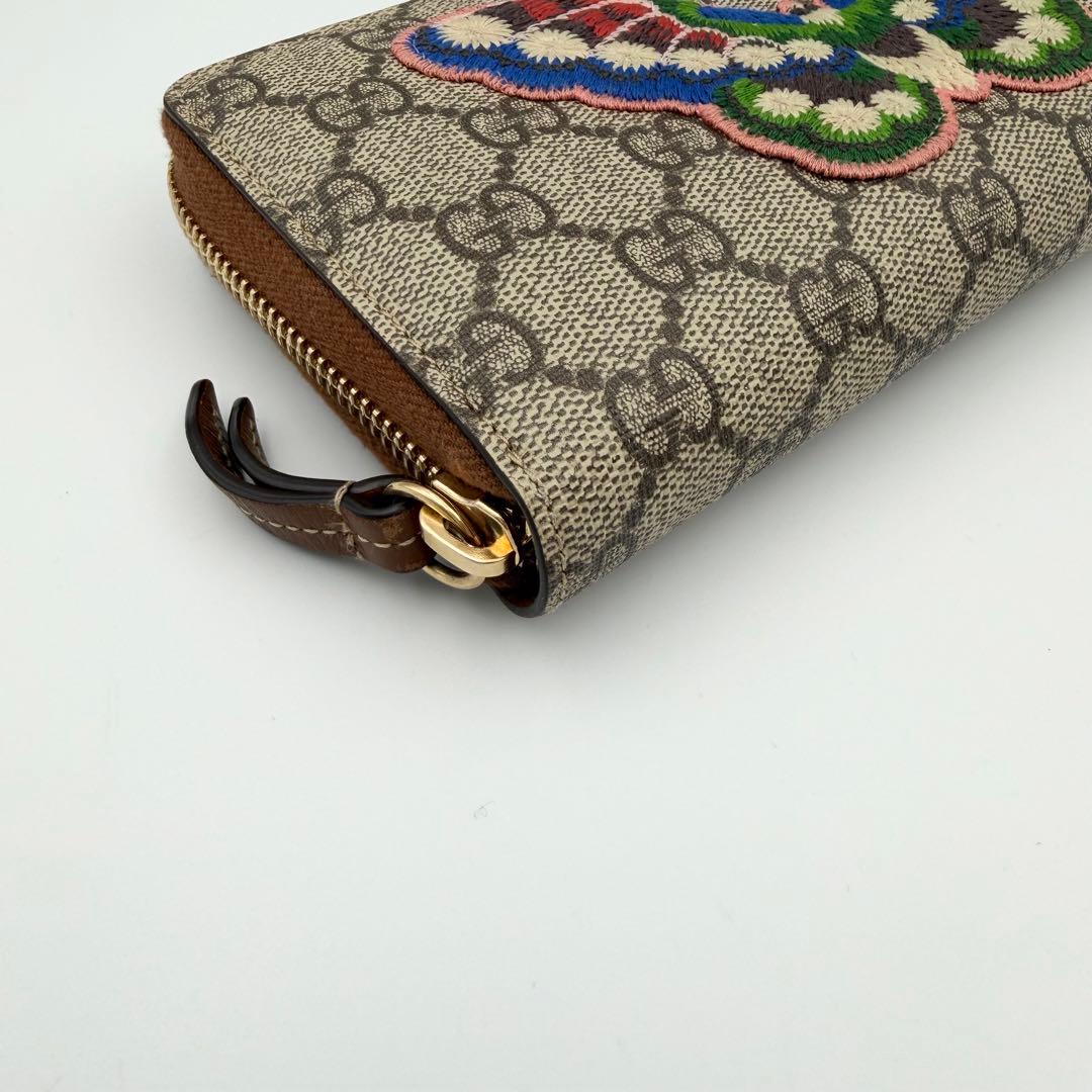 最終値下げ‼️GUCCI グッチ スプリーム バタフライ刺繍 ラウンド財布 財布
