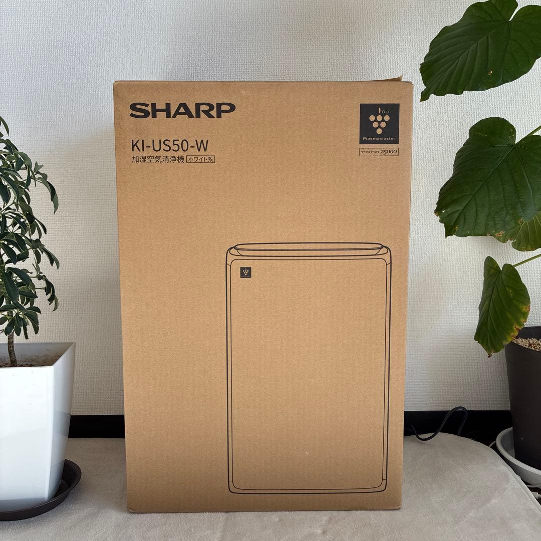 SHARP KI-US50-W 加湿空気清浄機　ホワイト系