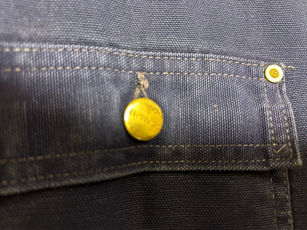 80s~90s USA製 星タグ CARHARTT チョアコート ネイビー 42