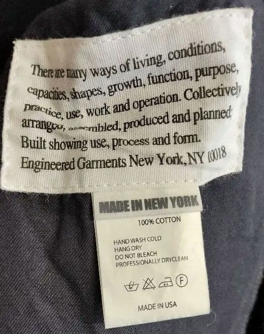 【新品同様】希少 別注品 エンジニアドガーメンツ ウールシャツ