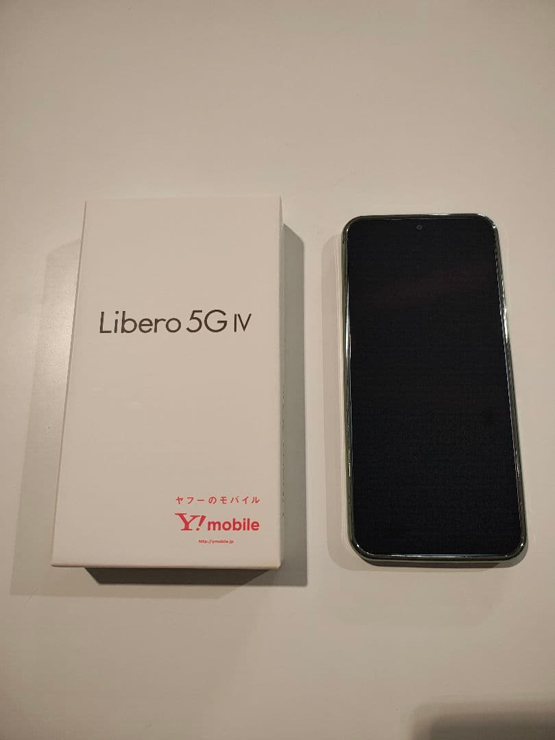 Libero 5G IV 本体 ブルー ソフトケース microSD64GB付き