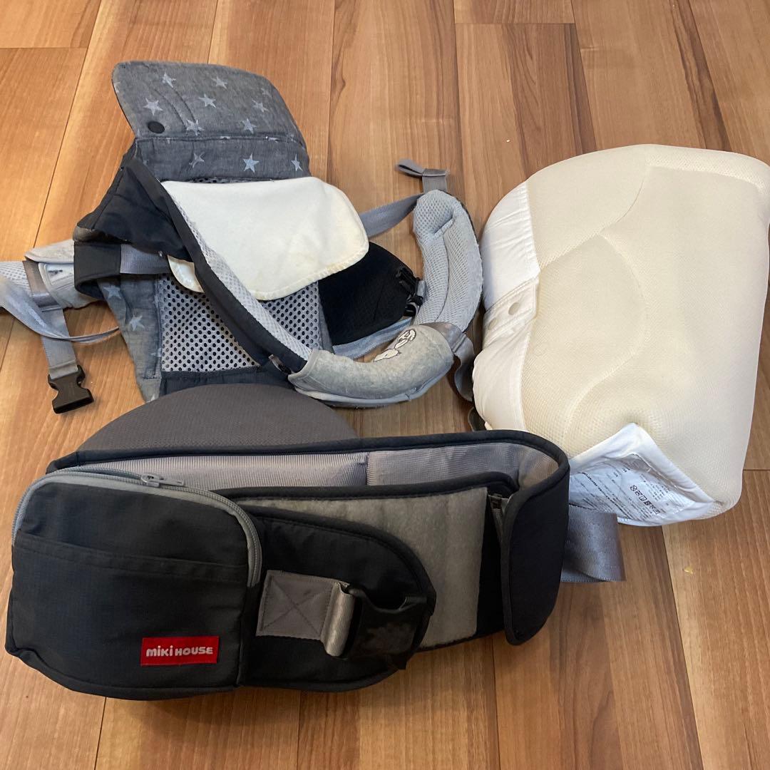 最終値下げ　ミキハウス 抱っこ紐 ベビーキャリア （クッション付き）