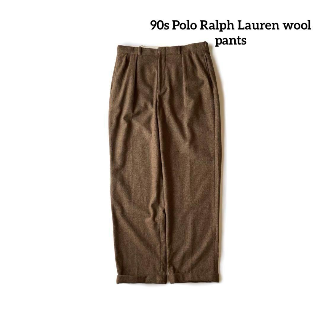 パンツ 90s Polo Ralph Lauren wool pants