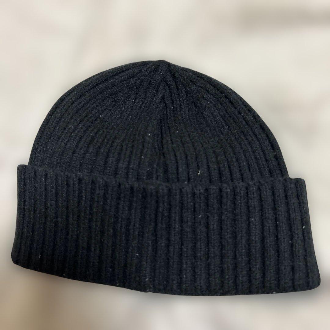 STONE  黒 ニット帽