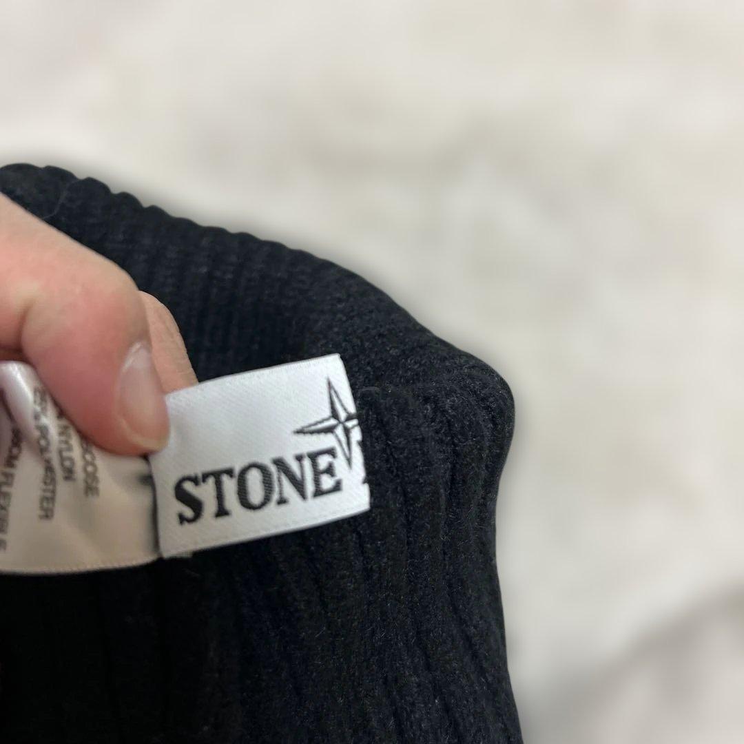 STONE  黒 ニット帽