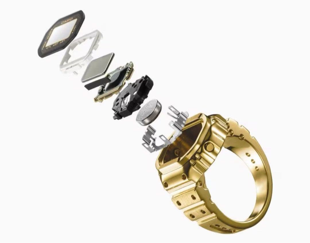 CASIO RING WATCH CRW-001G-9JR カシオゴールド 新品